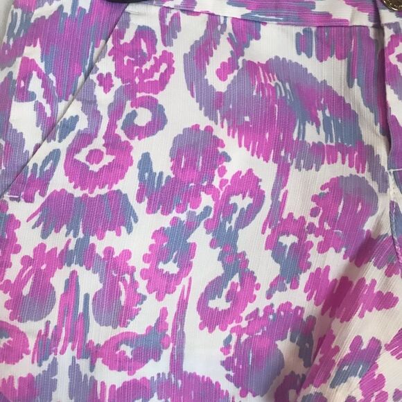 Lilly Pulitzer Adie Shorts Women's Size 00 Amethyst Flamingo Beach Bathers - Picture 7 of 13